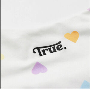 Crop top true multicolor with hearts